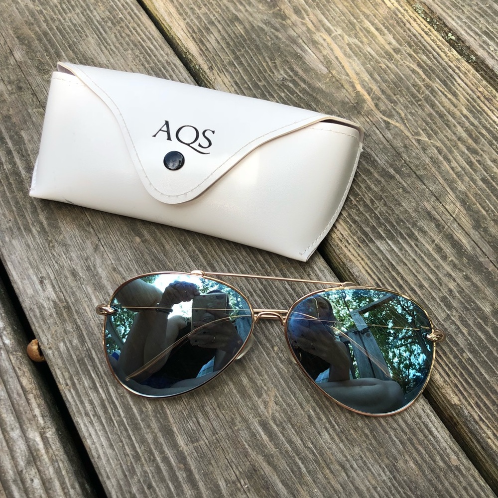 AQS aviator sunglasses.